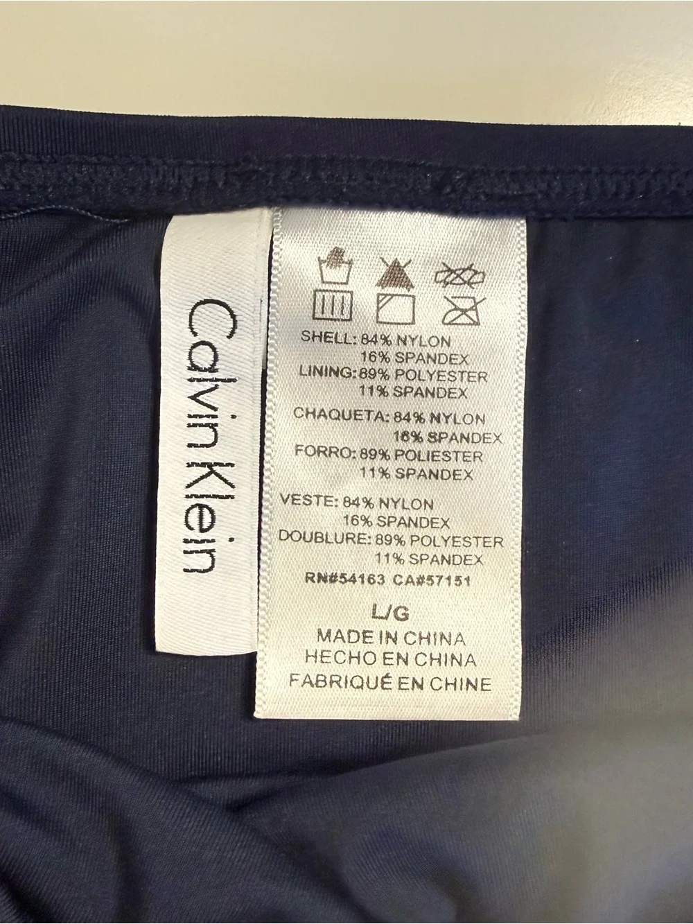Calvin Klein Navy Strapless Tankini Set - Classic Swimwear